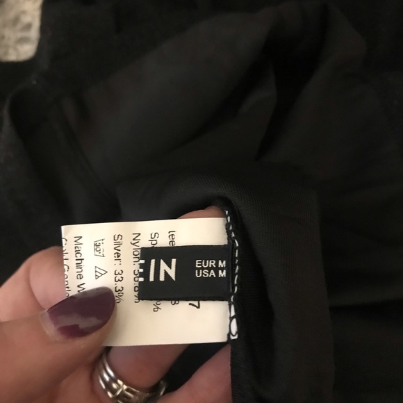 SPARKLEY Shein puff sleeve shine top - Picture 4 of 4